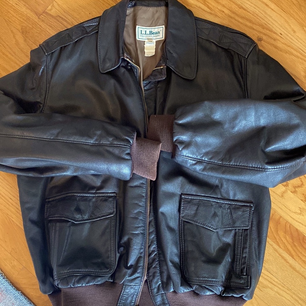 LL Bean Vintage Made in USA Bomber Jacket